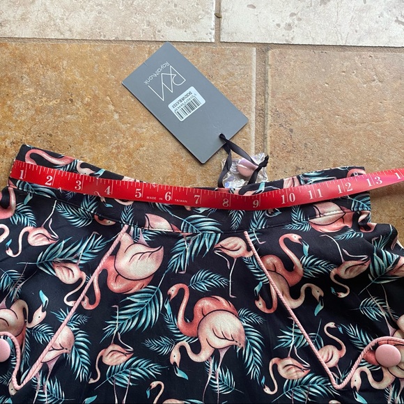 NWT ModCloth Flamingo Dancing A-Line Skirt - Picture 5 of 11